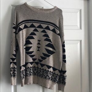 Tribal print sweater